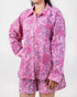 Indian Block Printed Pink Floral Cotton Women&