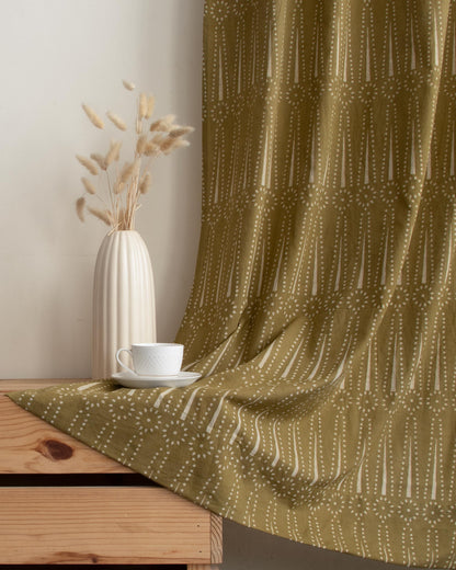 Indian Block Printed Soft Cotton Curtains for Living Room