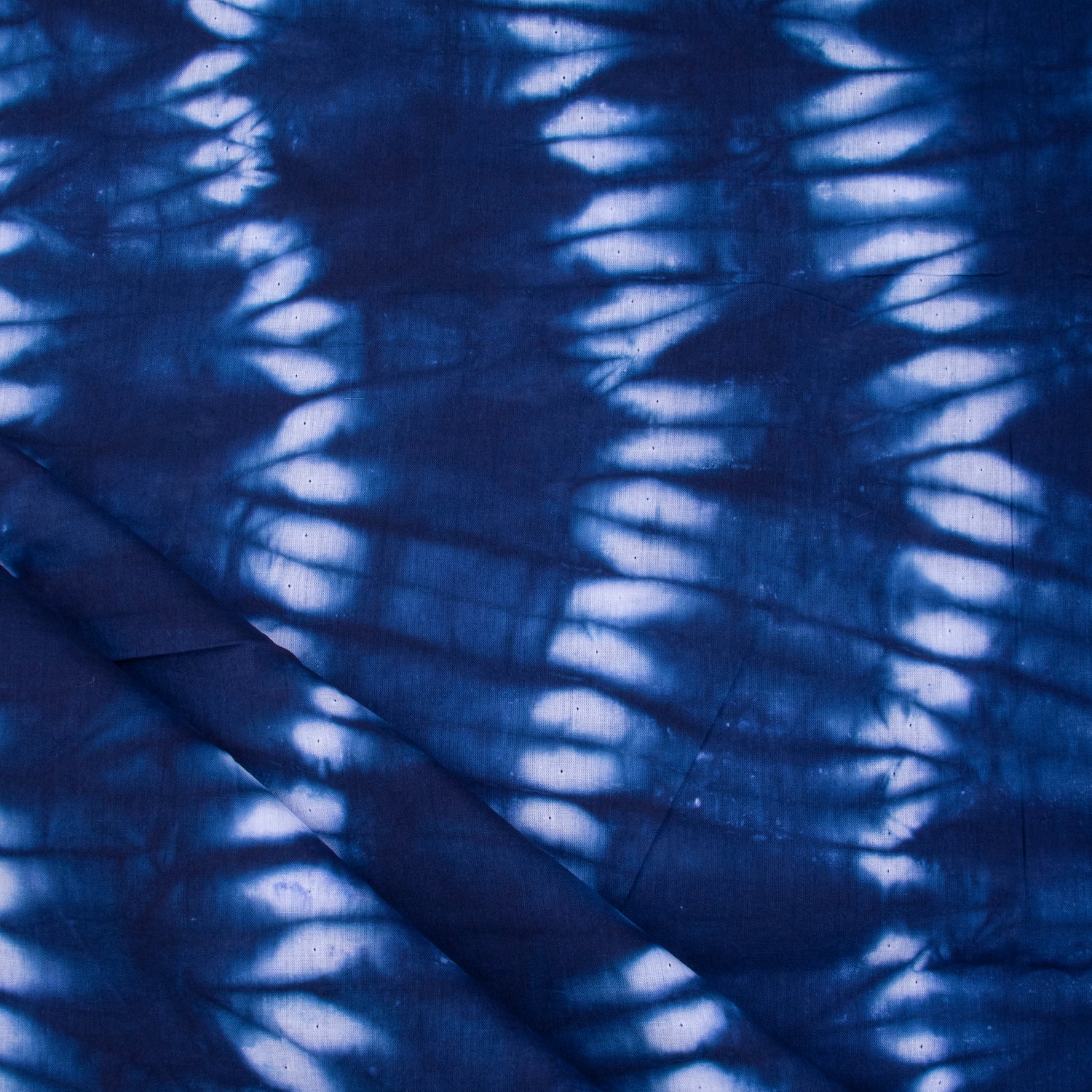 Indian Blue Tie Dye Cotton Shibori Fabric