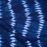 Indian Blue Tie Dye Cotton Shibori Fabric