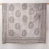 Indian Brown Cotton Dupatta Hand Block Printed Online