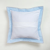 Indian Cotton Blue Striped Kantha Cotton Cushion Cover