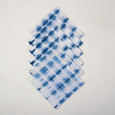  Indian Cotton Blue Tie Dye Dinner Napkins