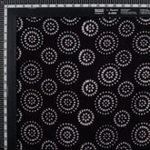 Indian Cotton Hand Block Organic Cotton Fabric Black and White