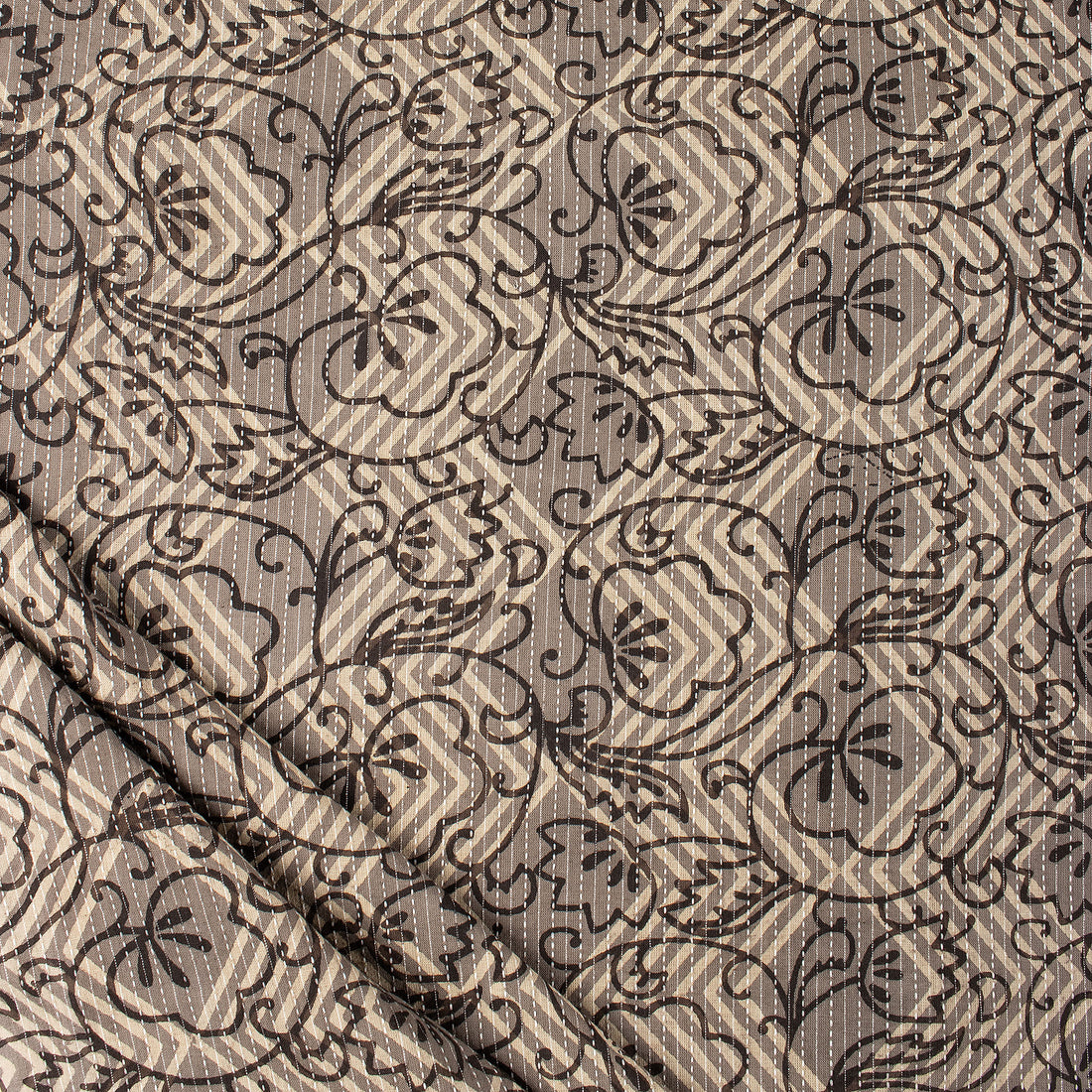 Indian Dabu Hand Block Printed Kantha Fabric by the Yard