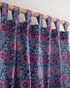 Indian Floral Block Printed Organic Cotton Curtains