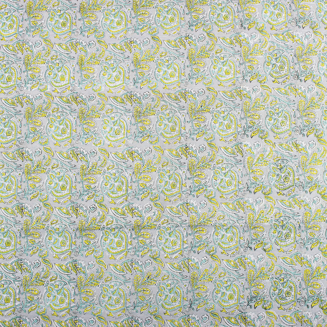 Indian Floral Hand Block Print Fabric