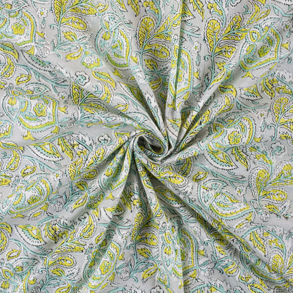 Indian Floral Hand Block Print Fabric Online