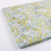 Indian Floral Hand Block Print Fabric Online
