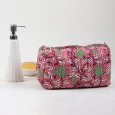 Indian Hand Block Cotton Best Toilteries Bag With Pockets