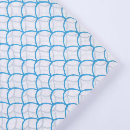 Indian Hand Block Organic Natural Cotton Fabric