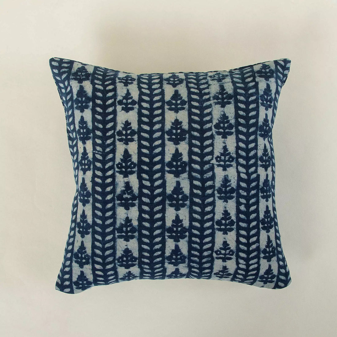 Indian Hand Block Printed Cotton Canvas Cushion Cover