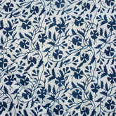 Indian Hand Block Printed Cotton Indigo Running Fabric