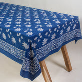Indian Hand Block Printed Floral Dining Cotton Table Cloth