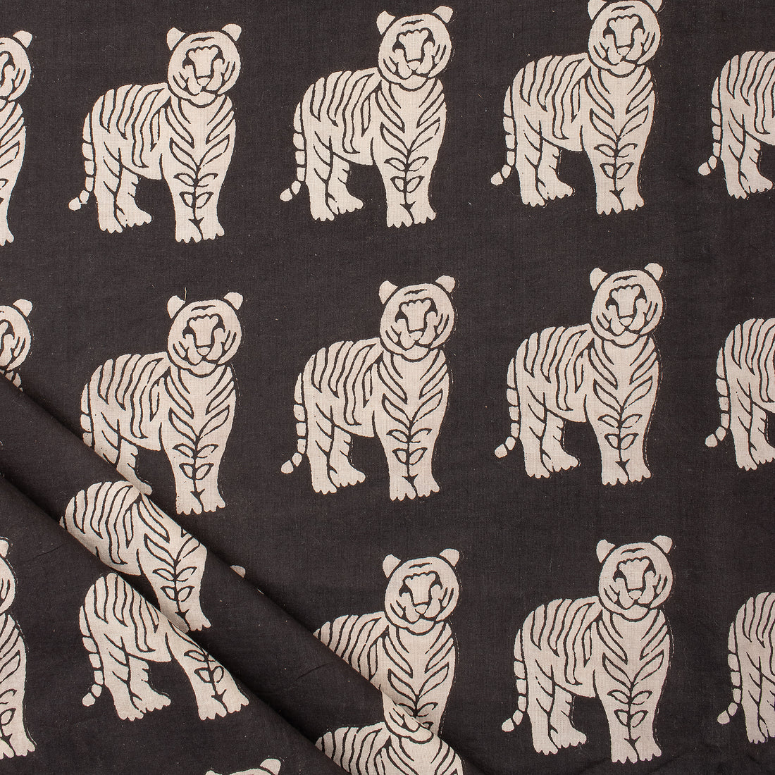 Indian Hand Block Printed Pure Cotton Bagru Fabric