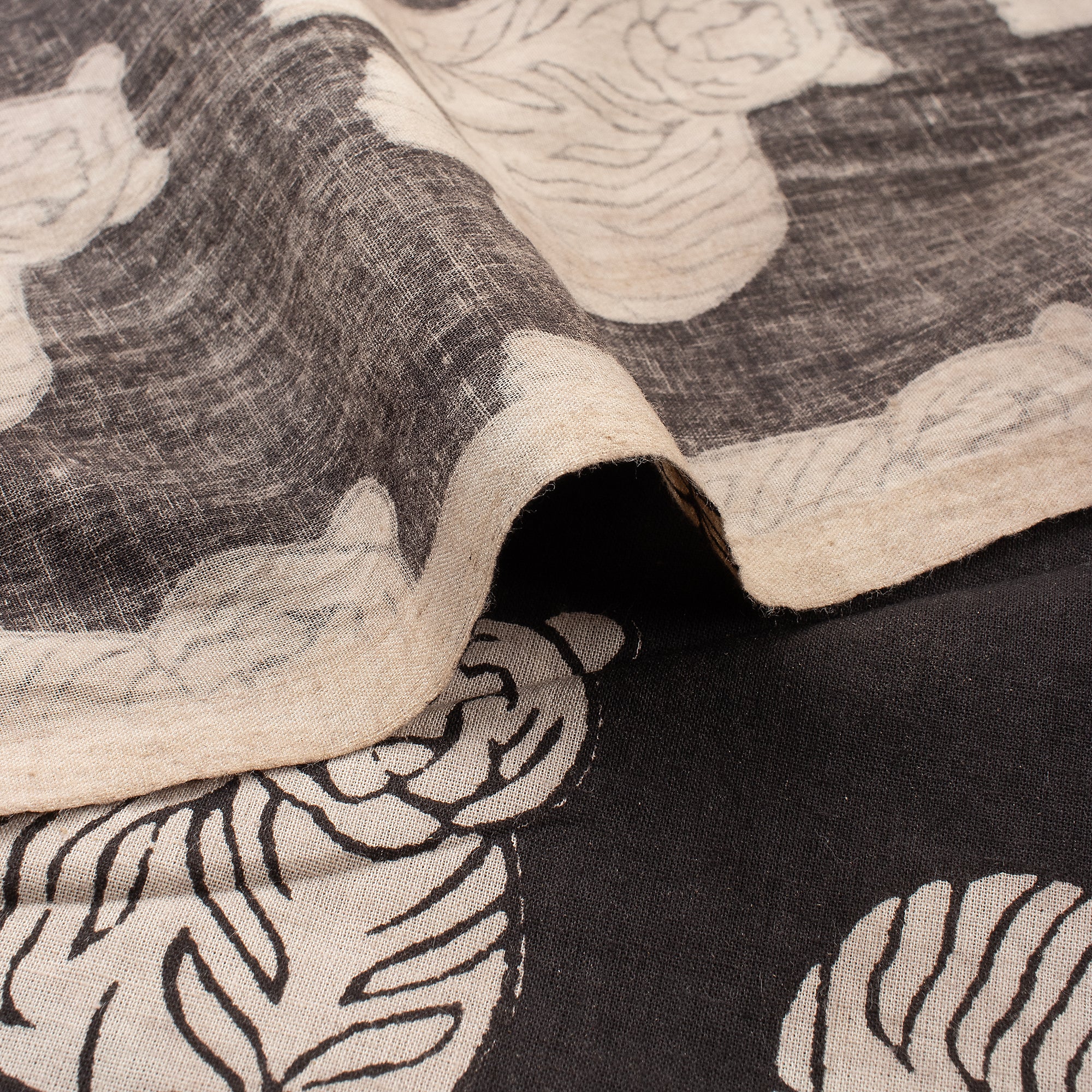 Indian Hand Block Printed Pure Cotton Bagru Fabric