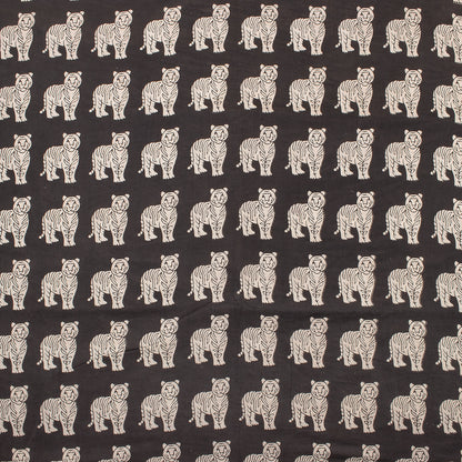 Indian Hand Block Printed Pure Cotton Bagru Fabric
