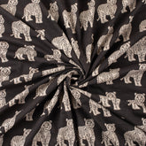 Indian Hand Block Printed Pure Cotton Bagru Fabric