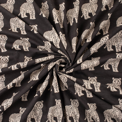 Indian Hand Block Printed Pure Cotton Bagru Fabric