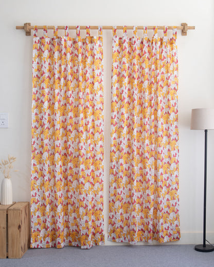 Indian Horse Block Printed Cotton Curtains Online