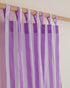 Indian Lavender Purple Striped Organic Cotton Curtains