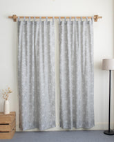 Indian Leaf Block Printed Curtains for living Room