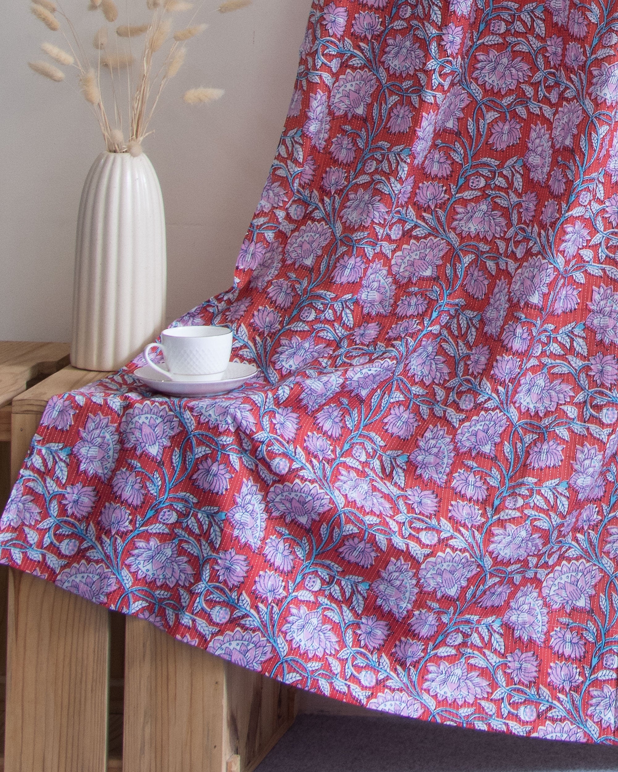 Indian Organic Cotton Block Printed Curtains Online