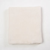  Indian Organic Cotton Cream Knit Throw Blanket