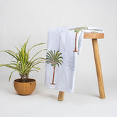 Indian Palm Tree Block Printed Pure Cotton Fabric