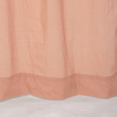 Indian Peach Color Organic Cotton Curtains Set of 2