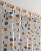 Indian Polka Dots Block Printed Curtains Set for Bedroom