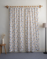 Indian Polka Dots Block Printed Curtains Set for Bedroom