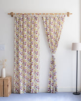 Indian Pure Cotton Floral Block Printed Curtains