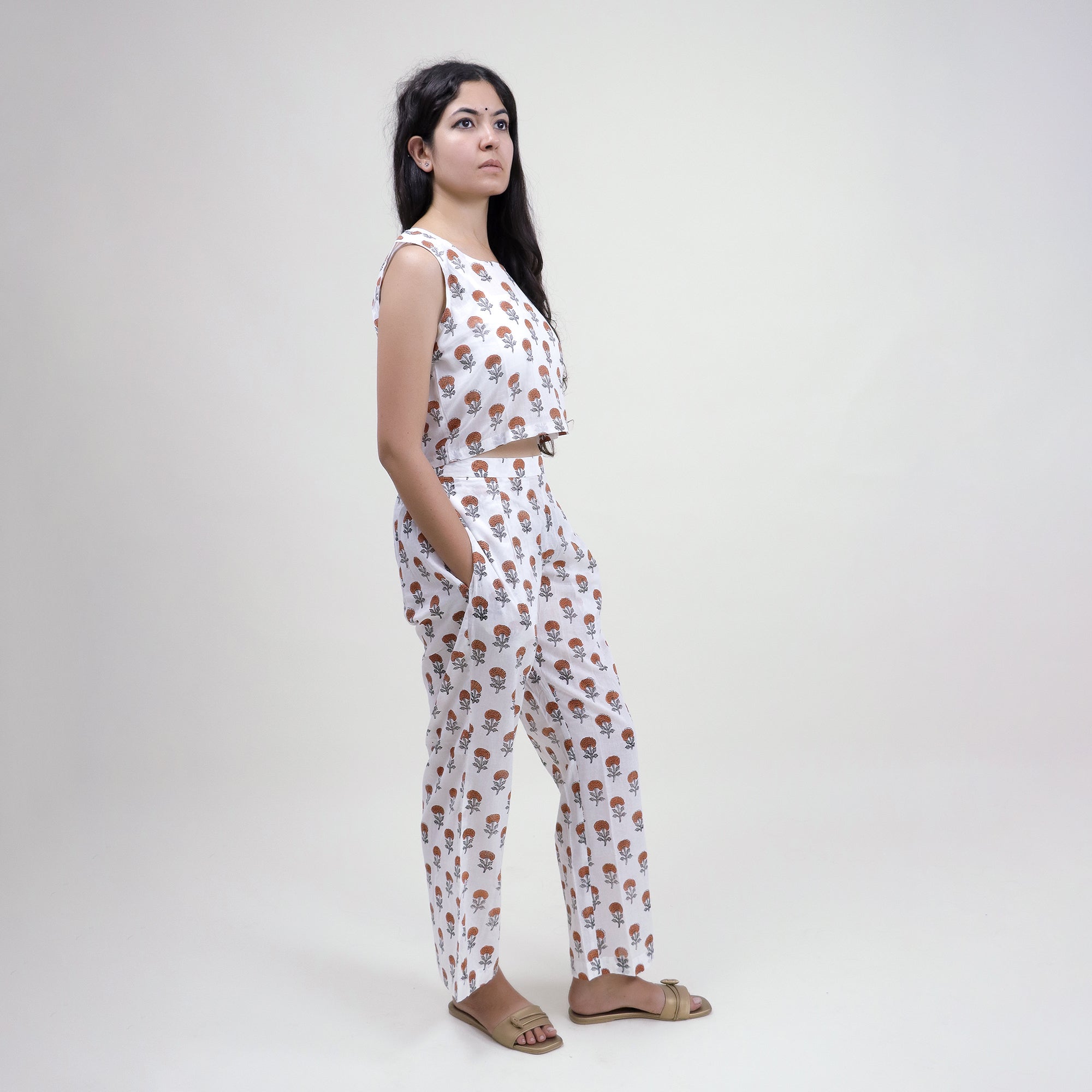 Indian Red Floral Women&