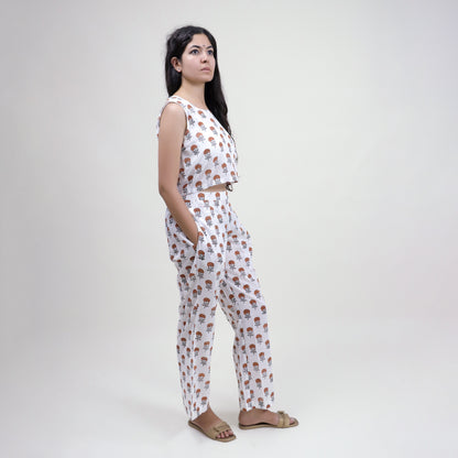 Indian Red Floral Women&