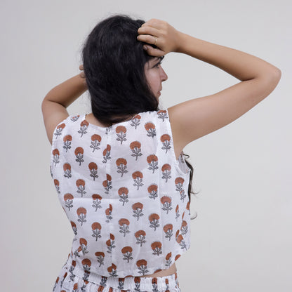 Indian Red Floral Women&