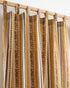 Indian Stripe Block Print Cafe Drapes Curtains