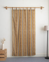 Indian Stripe Block Print Cafe Drapes Curtains