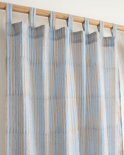 Indian Stripe Block Printed Pure Cotton for Home Decor