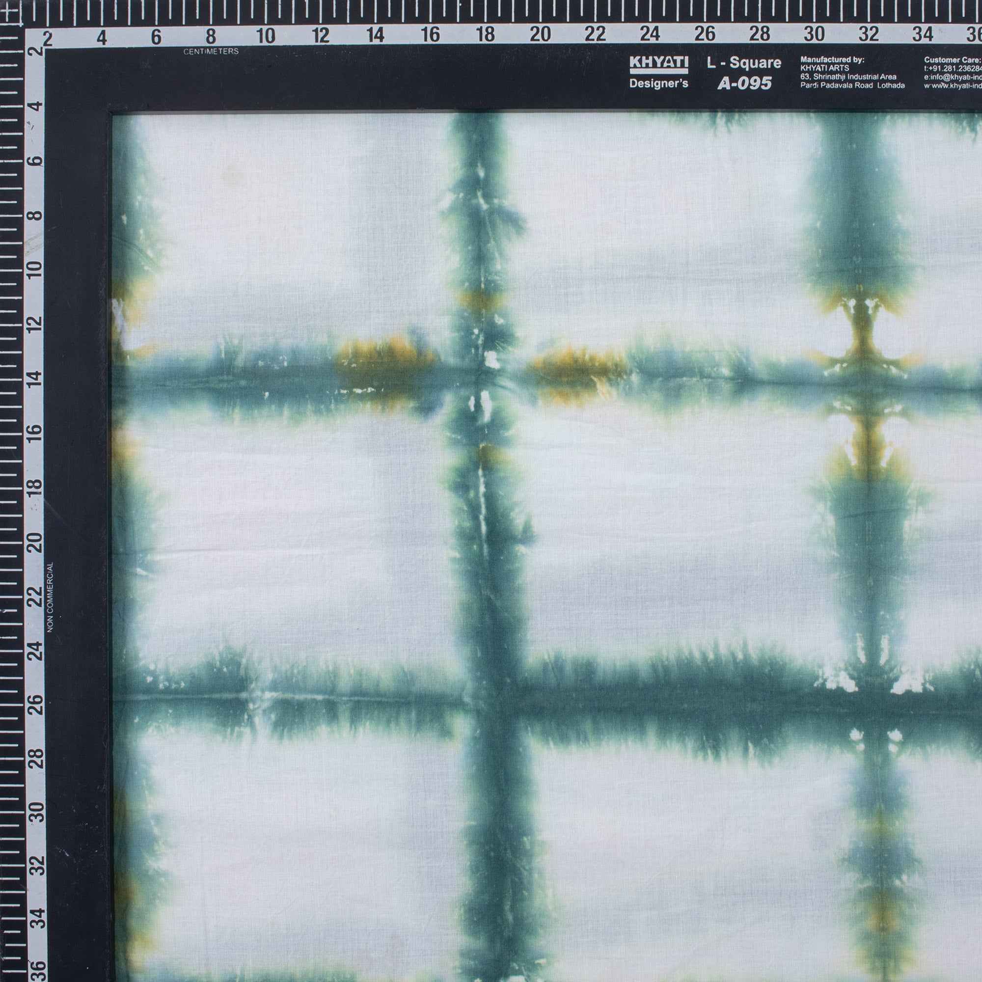Indian Tie Dye Handmade Check Design Sewing Fabrics