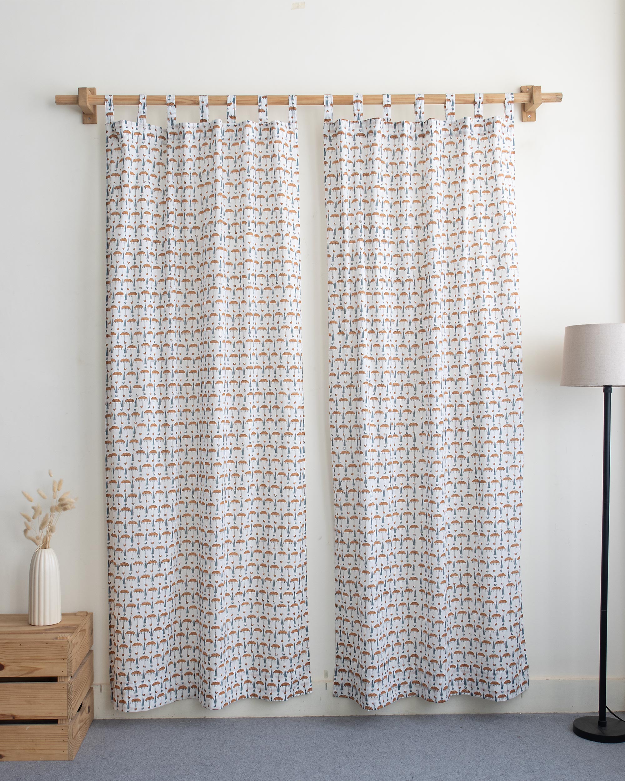 Indian Umbrella Block Printed Premium Quality Curtains