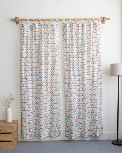 Indian Umbrella Block Printed Premium Quality Curtains