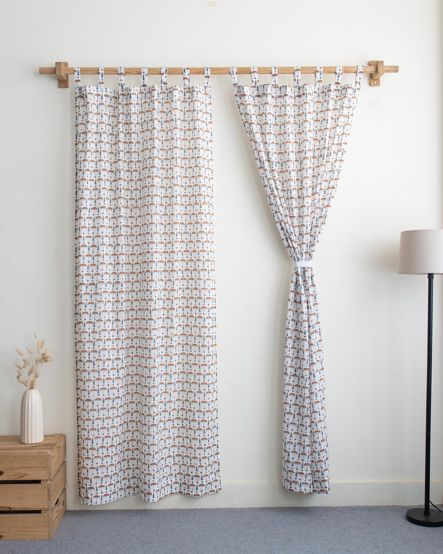 Indian Umbrella Block Printed Premium Quality Curtains