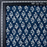 Indigo Abstract Print Organic Natural Cotton Fabric