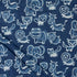 Indigo Animal Printed Cotton Fabric Material