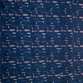 Indigo Blue Animal Hand Block Print Cotton Fabric