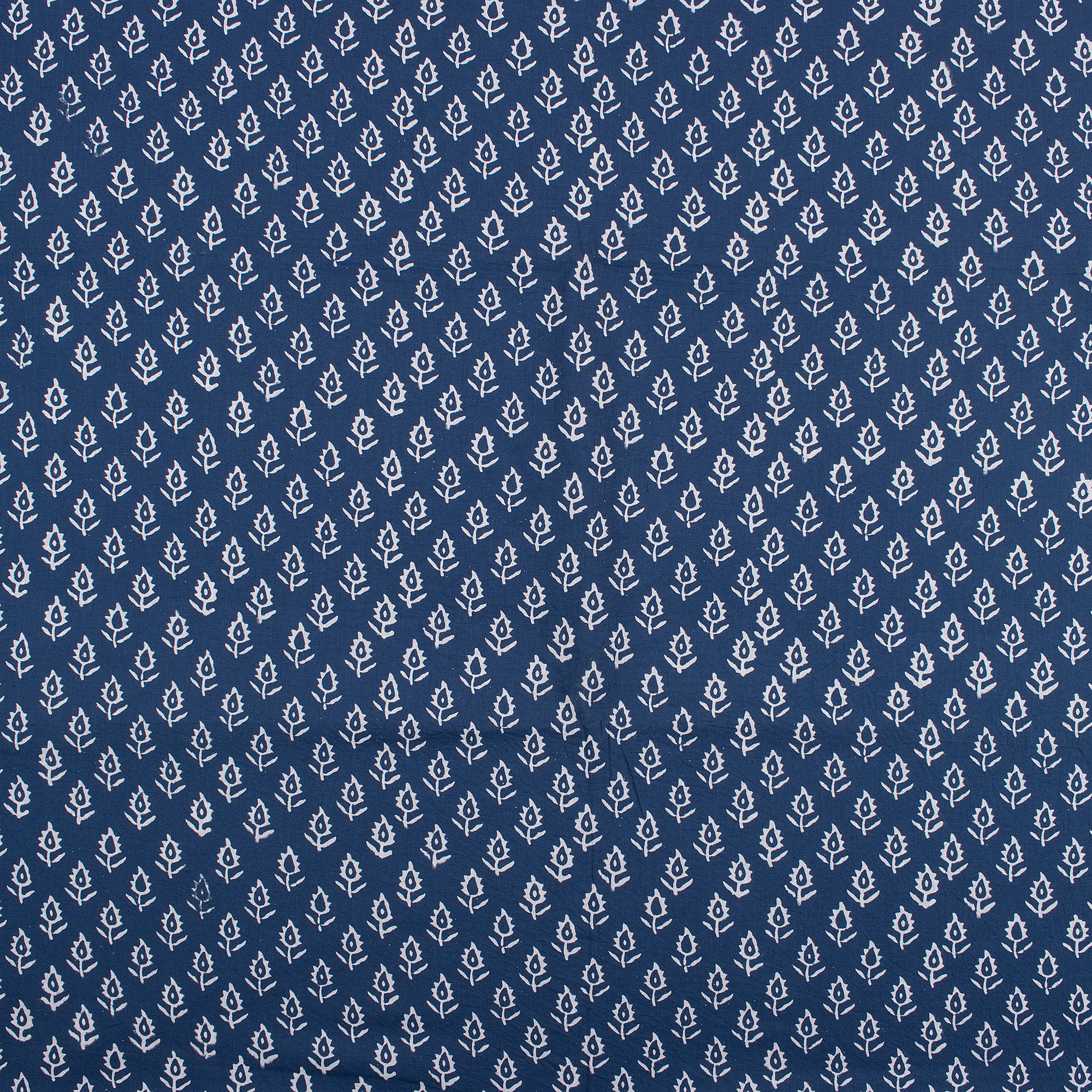 Indigo Blue Cotton Yard Fabric