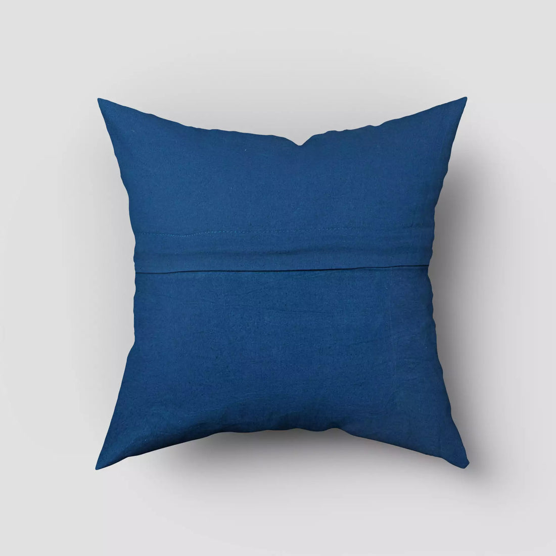 Indigo Blue Floral Hand Block Printed Cotton Cushion Cover