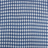 Indigo Blue Geometrical Printed Organic Natural Cotton Fabric