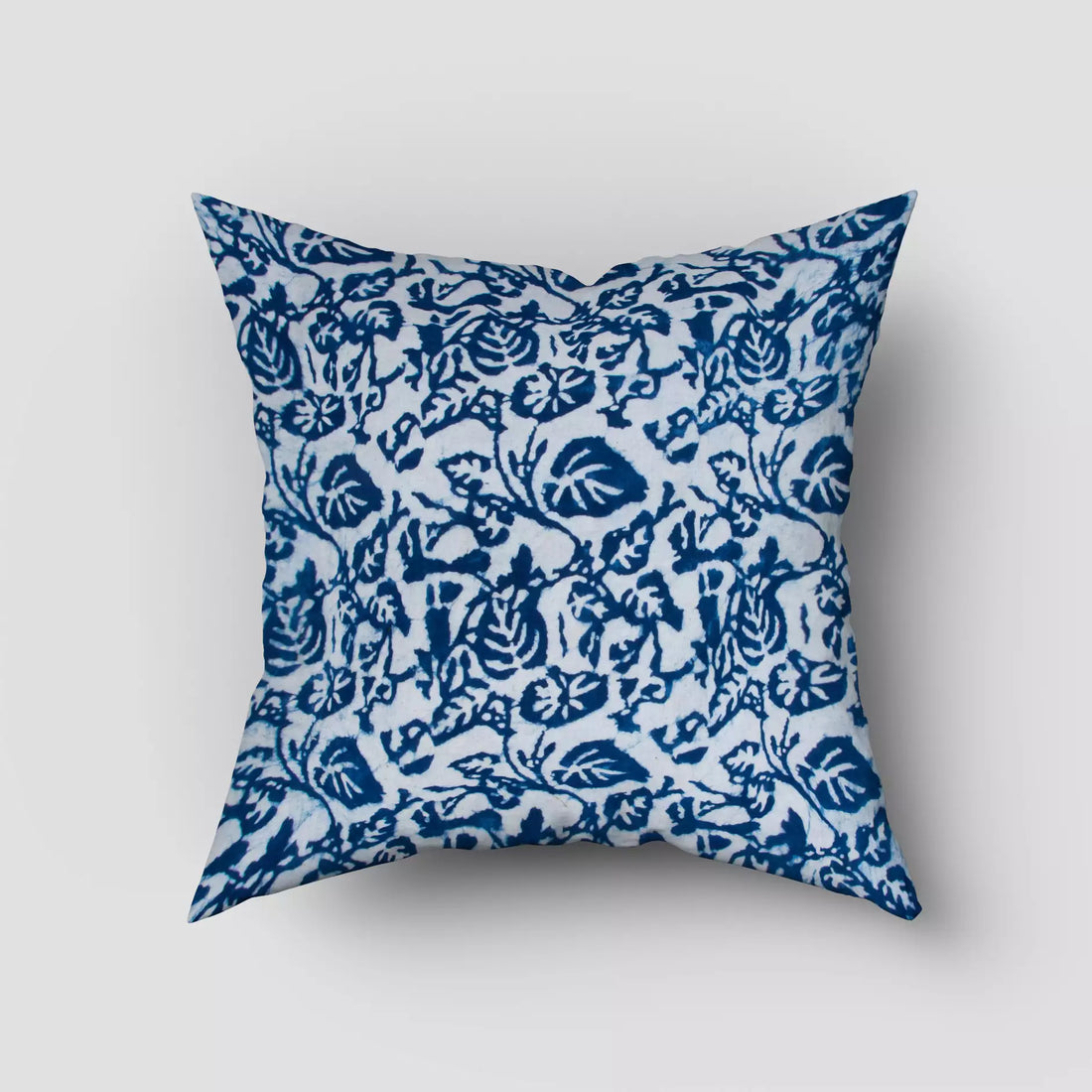 Indigo Blue Hand Block Printed Cotton Cushion Cover